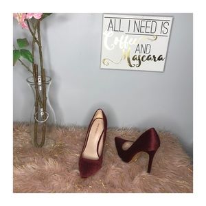 Burgundy heels